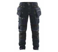 Blåkläder X1900 Pantalon De Travail Denim Stretch 1990 - Bleu Marine/noir - Taille 56 (XL)