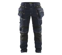 Blåkläder X1900 Pantalon De Travail En Denim Stretch 1990 - Bleu Marine/noir - Taille 58 (XXL)