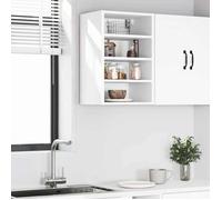 Blanc Armoire suspendue - mango - Placard cuisine/salon - ""Riga"" Blanc 40x29,5x60 cm Bois d'ingénierie FR555