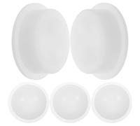 Blanc Bouchon en Silicone Étanche 5 Pièces, pour Bouteilles | Accessoire Cuisine, Remplacement pour Salière et Poivrière, Usage Extérieur, Facile à Nettoyer, Résistant