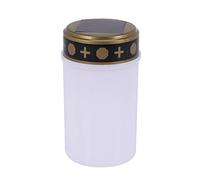 Blanc Bougie de CimetièRe pour le CimetièRe LumièRes Solaires Tombes avec éClairage LED la Lampe de CimetièRe 1 PièCes SéRies