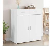 Blanc Buffet de rangement - Vitrine bahut - armoire console Pour cuisine, blanc 80 x 42,5 x 93cm - Bois d'ingénierie 7078496