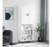 Blanc Buffet haut/Cabinet de rangement - CLOUD - Highboard/Commode haute/Vaisselier - Blanc 69,5x34x180cm - Bois d'ingénierie4208