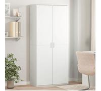 Blanc Buffet haut/Cabinet de rangement - CLOUD - Highboard/Commode haute/Vaisselier - blanc 80x35x180cm - Bois d'ingénierie L1520