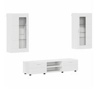 Blanc BUFFET salon-séjour - Ensemble meuble TV avec tiroir Blanc Bois d'ingénierie m8607