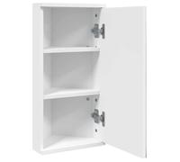 Blanc Cabinet WC - - Armoire de bain - Meuble base - à miroir d'angle blanc 30x24x60 cm N6386