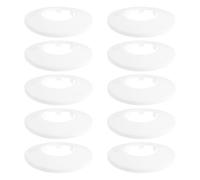 Blanc Cache-trou Mural Rond en Plastique pour Tuyau de Climatisation | Cache de Traversée de Paroi, Protège la Poussière, Installation Rapide, Surface Lisse, Salon et Chambre