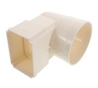 Blanc Coude PVC de Gouttière Carré pour Drainage Résidentiel | Installation Facile, Gestion de L’eau, Style Moderne, Adapté aux Villas et Besoins de Drainage