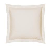 Blanc des Vosges Uni 57 Fils Taie, Coton, Coquille, 65x65 cm