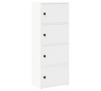 Blanc Étagère,Bibliothèque - bureau/Salon - Meuble de rangement - blanc 40x24x102 cm - Bois d'ingénierie @EU217810