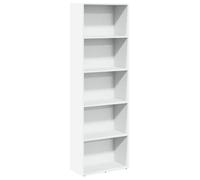 Blanc Étagère,Bibliothèque - bureau/Salon - Meuble de rangement - blanc 60x30x189 cm - Bois d'ingénierie @EU526730