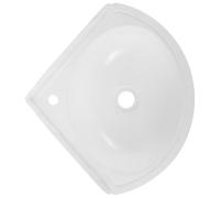Blanc Lavabo Mural avec Trou en Plastique Triangulaire Petit | Montage Mural, Forme Triangulaire Compacte, Écoulement Fluide, pour Balcon et Camping
