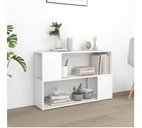 (Blanc)Meuble de rangement,SIGNOR, Bibliothèque Contemporaine Blanc 100x24x63 cm bois ingénierie 319337