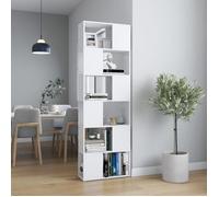 (Blanc)Meuble de rangement,SIGNOR, Bibliothèque Contemporaine,Séparateur de pièce Blanc 60x24x186 cm 233653