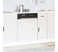 Blanc Panneau de lave-vaisselle - CLOUD - pour meuble de cuisine - Porto blanc 60x1,5x67 cm FR1150