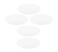 Blanc Panneau Diffuseur LED en Acrylique Rond 5 Pièces | Finition Givrée, Nettoyage Facile, pour Plafonniers et Spots Intérieurs, Réduit L’éblouissement