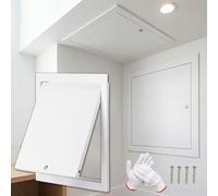 Blanc Panneau d'Inspection À La Plomberie, Trappe de Visite Acier pour Mur et Plafond, 150 300 400 500mm Panneau Plafond Regard Compteur d’Eau Trappe d'accès pour Boîtes À Fusibles(Blanc,250x450 mm)