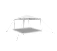 Blanc Pergola/Pavillon pour Fête - BKM - Belvédère de jardin à toit pyramidal 3x3 m_0486142