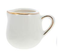 Blanc Pichet à Lait avec Cuillère en Céramique, Usage Café Maison | Accessoire pour Sirop et Arôme, Fonction Multifonction, Table Propre, Simple à Utiliser, Style Élégant