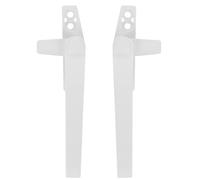 Blanc Poignée de Fenêtre Lot de 2, en Alliage D’aluminium Set de Pièces | Montage Gauche et Droit, Vis et Caches Inclus, Finition Résistante aux Intempéries, Usage Commercial