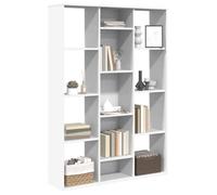 Blanc Séparateur de pièce - MANGO - Bibliothèque Salon - Blanc 100x24x140 cm CC23