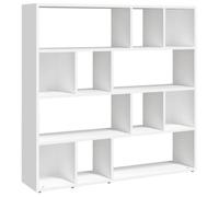 Blanc Séparateur de pièces - Bibliothèque/Cloison de séparation - Blanc 105x24x102 cm m6683