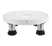 Blanc, Support de Climatiseur Réglable en Hauteur Robuste Socle | Plateforme Multifonction en Plastique, Pieds Réglables, Forte Charge, pour Réfrigérateur et Mini Split