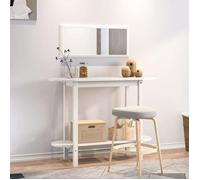 (Blanc) Table Console，VIDAXL,Armoire haute de salon, table d'appoint Blanc 110x40x80cm Bois massif de pin Mgnifique147038