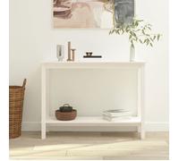 (Blanc) Table Console，VIDAXL,Armoire haute de salon, table d'appoint Blanc 110x40x80cm Bois massif de pin Mgnifique486776