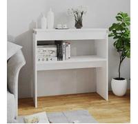 (Blanc) Table Console，VIDAXL,Armoire haute de salon, table d'appoint blanc 80x30x80cm bois d'ingénierie Mgnifique614426