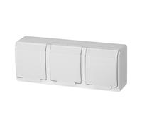 BLANCHE PRISE NT 3X Z/U AVEC RABAT IP44 PINCES HERMES 0323-02