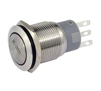 Blanches 207043 Interrupteur à clé métal 19 mm 1 x Design Ferme-Porte, 1 x Décapsuleur