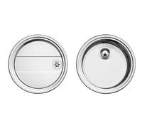 Blanco - 513310 - Blancorondoset - Cuve Ronde à intégrer avec égouttoir - Acier Inoxydable brossé