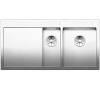 Blanco 521645 | Évier de cuisine en acier inoxydable CLARON 6 S-IF | Couleur/Finition : Acier poli