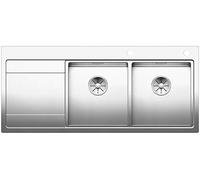 Blanco 521665 | Évier de cuisine en acier inoxydable DIVON II 8 S-IF | Couleur/Finition : Acier poli