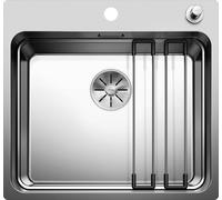 BLANCO 521748 ETAGON 500-IF/A Evier avec soupape InFino® et rails ETAGON / Cuve en inox