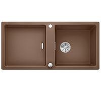 Blanco 523612 ADON XL 6 S 6 S SILGRANIT PuraDur avec commande d'écoulement et accessoires réversibles Muscade