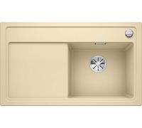 BLANCO 523715 zenar 45 S S SILGRANIT PuraDur avec écoulement Télécommande + Planche à Découper en Verre Bac droite, champagne