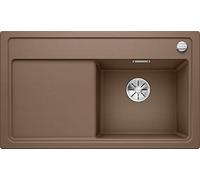 BLANCO 523754 zenar 45 S S SILGRANIT PuraDur avec télécommande, planche à découper en bois + d'écoulement Bac droite, Muscade