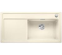 BLANCO 524077 zenar XL 6 S à vapeur Plus 6 S SILGRANIT PuraDur Évier Cuisine 1 Bac avec télécommande, d'écoulement avec planche à découper en verre, jasmin