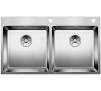 Blanco 525249 | Évier de cuisine en acier inoxydable ANDANO 400/400-IF/A | Couleur/Finition : acier poli