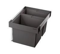 Blanco Poubelle encastrée Flexon II Low 60/2 pour meuble 60 cm — 49 L (30 L + 19 L) divisée