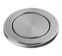 BLANCO Acier inoxydable PushControl III | L'excentrique plat s'adapte à tous les éviers avec système de vidange InFino | Facile à utiliser par poussée | Nettoyage facile | Diamètre de perçage requis