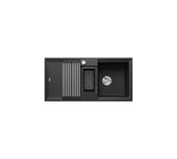 BLANCO ADIRA 6 S-F, SILGRANIT anthracite Type d'encastrement : affleurant, réversible, avec commande d'évacuation, avec accessoires, grand bac et surface facile à nettoyer