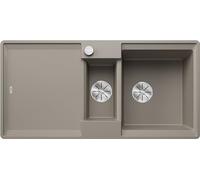 BLANCO ADIRA 6 S-F, SILGRANIT Tartufo, type d'encastrement : affleurant, réversible, avec commande d'évacuation, avec accessoires, meuble bas de 60 cm, grand bac et surface facile à nettoyer