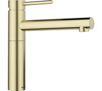 BLANCO ALTA II Robinet de cuisine en or satiné, haute pression, clapet anti-retour, cartouche en céramique, qualité de l'eau garantie et économie d'eau