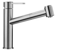 Blanco Ambis S - Mitigeur d’évier avec douchette extractible, inox brossé 523119