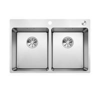 Blanco Andano 340/340 - Évier 75x50 cm avec commande excentrique PushControl, inox 525248