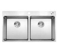 Blanco Andano 400 - Évier 87x50 cm avec commande excentrique PushControl, inox 525249