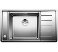 Blanco Andano - Sink 86x50 cm avec commande excentrique et un bol inox 523002